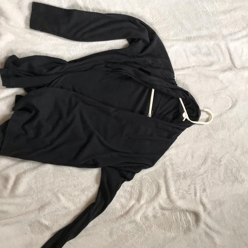 Black simple cardigan